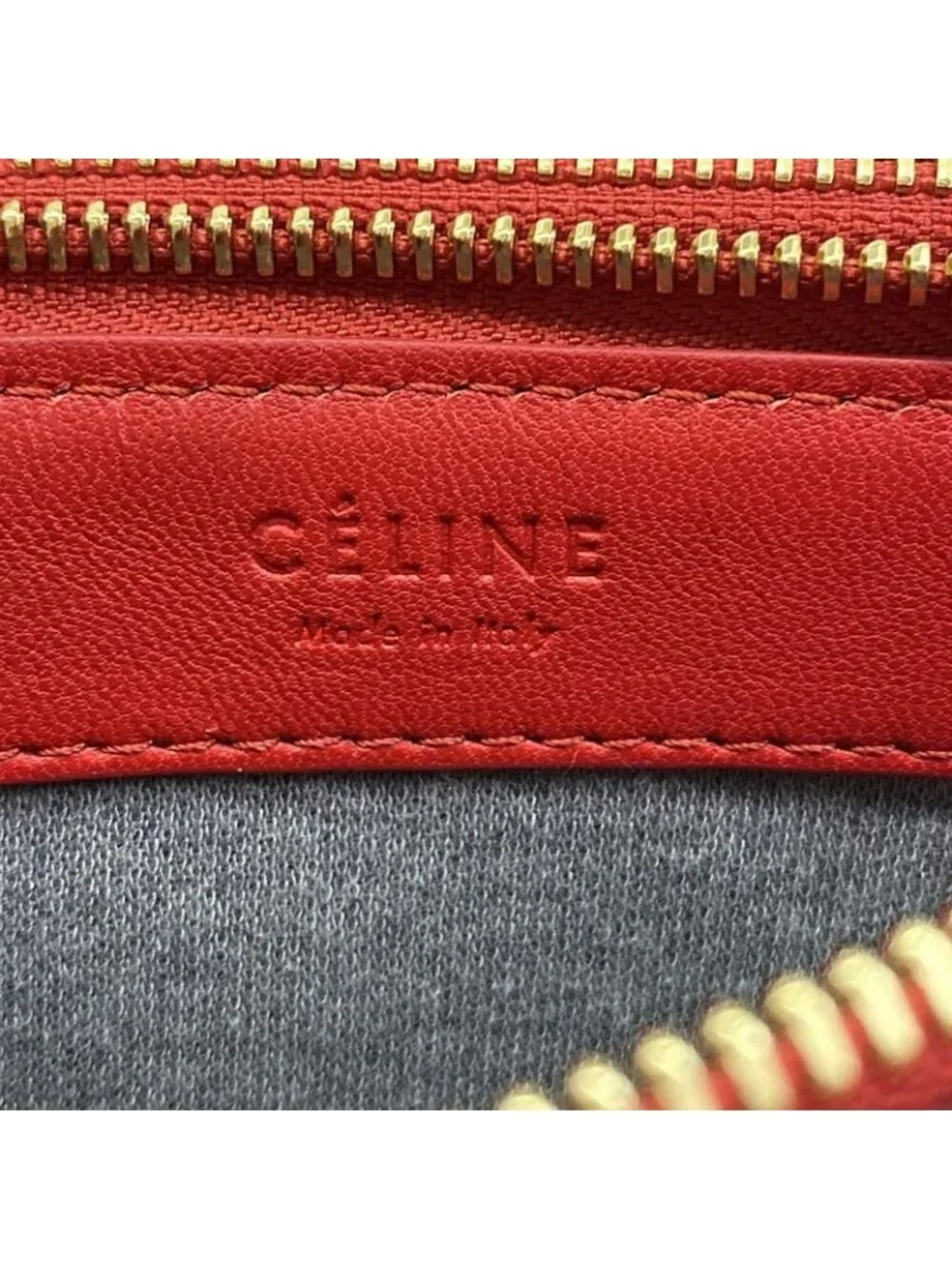 Celine Shoulder Bag Trio Red Leather - Picture 8 of 15